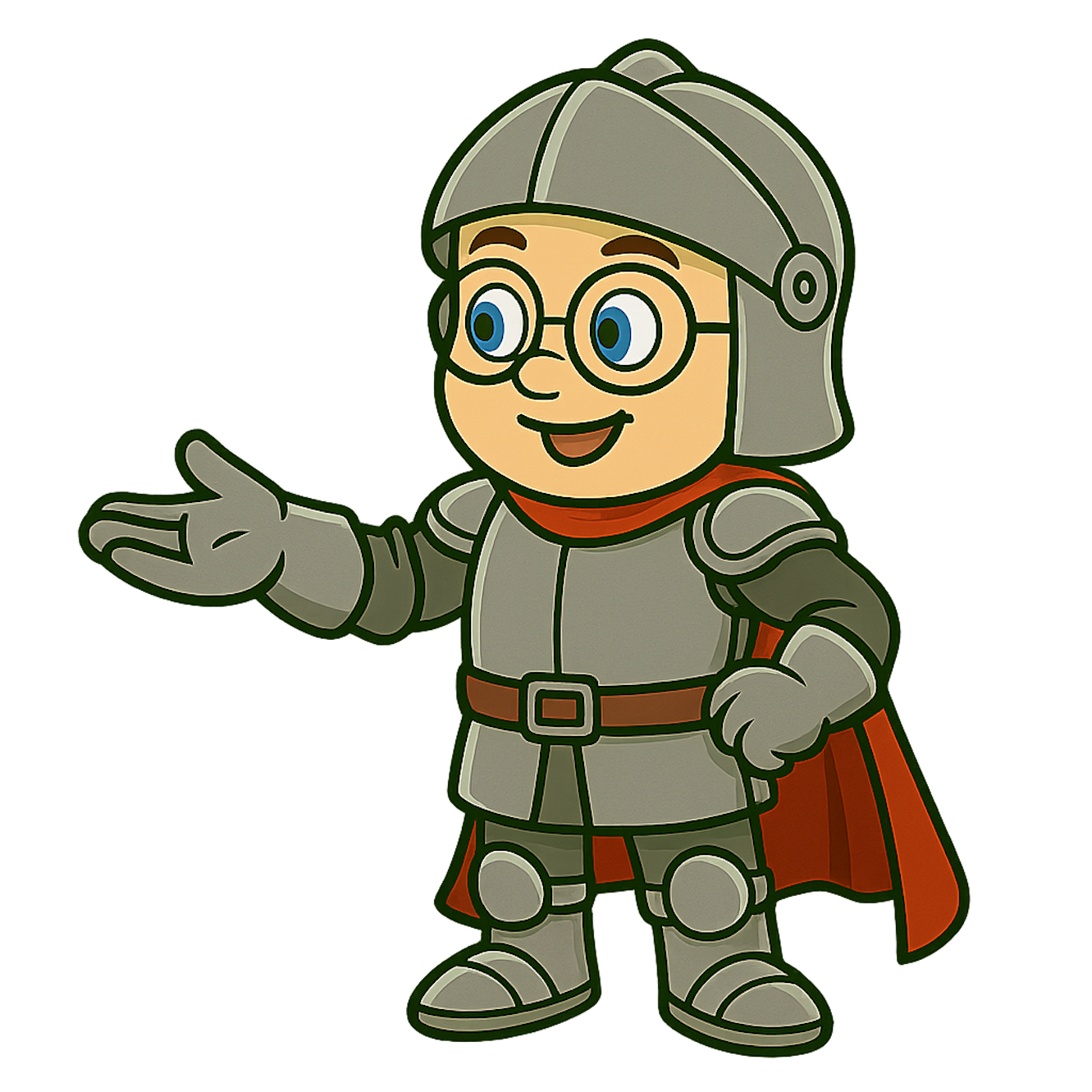 Kev the Knight presenting